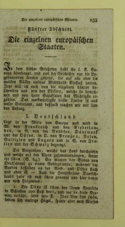 Fünfter Abschnitt. Die einzelnen europäischen Staaten