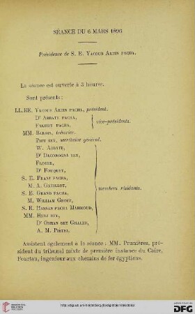 Séance du 6 mars 1896