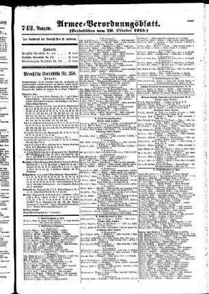 742. Ausgabe. Mittwoch, 20. Oktober 1915