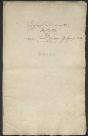 Schatzungs- und Quartalrestanten aus der Amtszeit des Bürgermeisters Noll