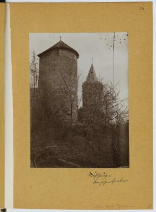 Rabenturm, Mühlhausen: Ansicht (aus: Skizzen- und Fotoalbum 24)