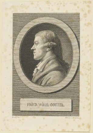 Bildnis des Fried. Wilh. Gotter