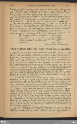 Ueber Celluloid-Films und einige Anwendungen derselben