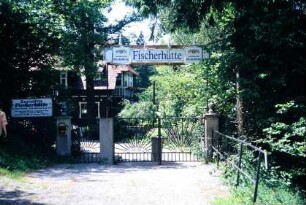 Eingangsbereich zur Gaststätte Fischerhütte