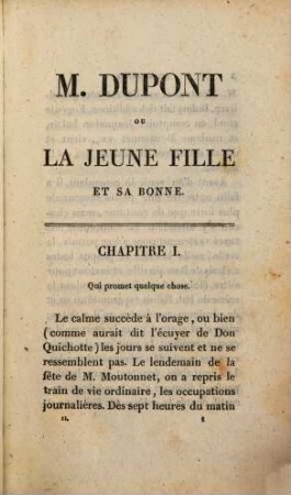 Oeuvres complètes de Ch. Paul de Kock. 20, M. Dupont ou la jeune fille et sa bonne ; t. 2