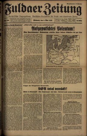 Ausgabe vom Mittwoch, den 03. Mai 1939.