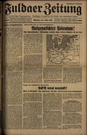 Ausgabe vom Mittwoch, den 03. Mai 1939.