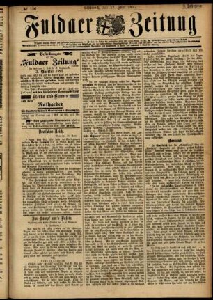 Ausgabe vom Mittwoch, den 17. Juni 1891.