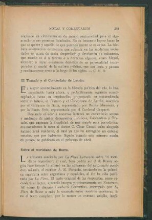 El tratado y el Concordato de Letrán