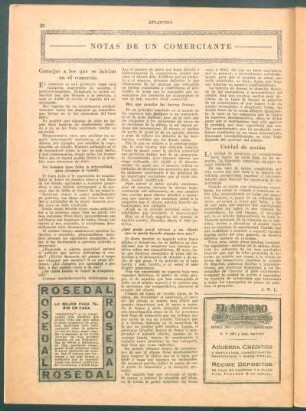 Notas de un comerciante