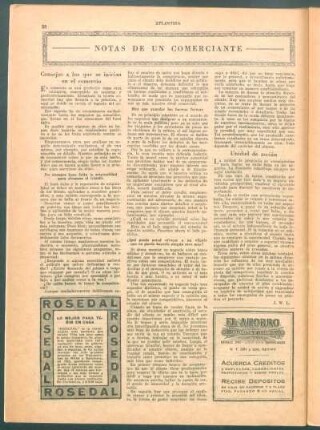 Notas de un comerciante
