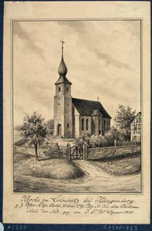 Die Kirche in Colmnitz (Klingenberg, Sachsen)