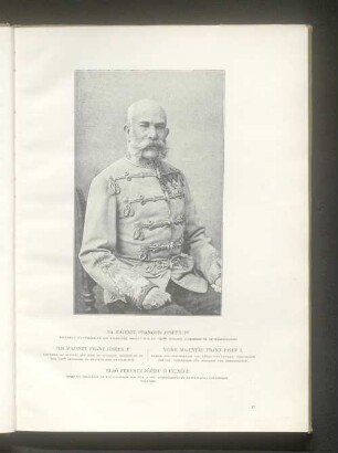 Seine Majestät Franz Joseph I.