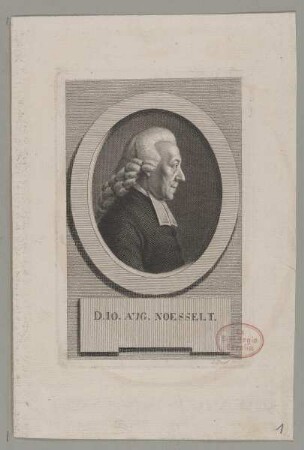 Bildnis des Ioh. Aug. Noesselt