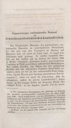 107-126 Gegenwärtiger confessioneller Bestand der deutschen protestantischen Landeskirchen