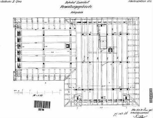 Essendorf: Empfangsgebäude mit Güterschuppen Kehlgebälk