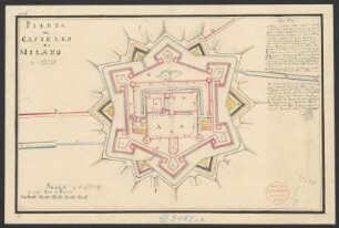 Pianta del Castello di Milano