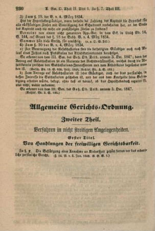 Allgemeine Gerichts-Ordnung. Zweiter Theil.