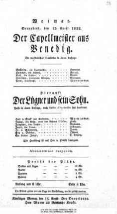 Der Capellmeister aus Venedig