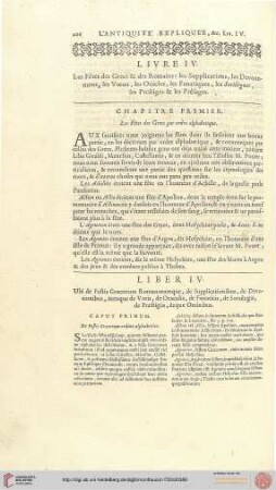 Livre IV / Liber IV
