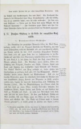 §. 12. Preußens Erhebung in die Reihe der europäischen Großmächte
