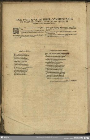 Haec Sunt Quae In Hisce Commentariis De Praesumptionibus, Coniecturis, Signis, Et Indiciis D. Iacobi Menochii habentur