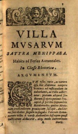 Floridorvm Liber ..., 1. Praefationes Varias Ad Rhetoricam, Philosophiam, ac Theologiam pertinentes complexus