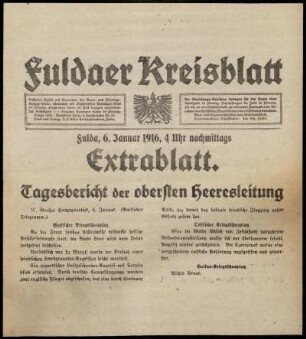 Ausgabe vom Donnerstag, den 06. Januar 1916.