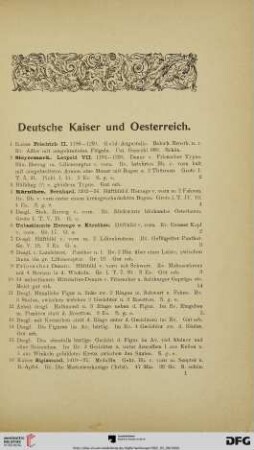 Deutsche Kaiser und Oesterreich (Nr. 1-412)