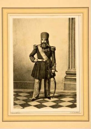 Ganzkörperbildnis von Ahmed-Pascha, Bey von Tunis