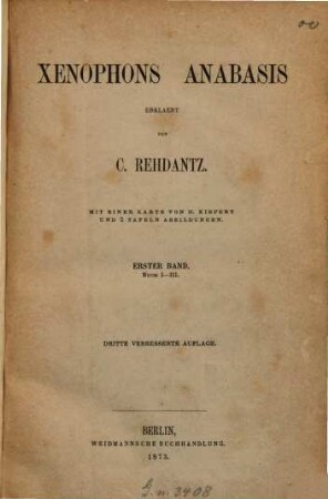 Xenophons Anabasis, 1. Buch I - III
