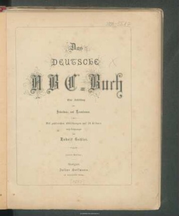 Das deutsche ABC-Buch : eine Anleitung zum Schreiben- und Lesenlernen