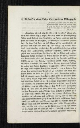 Gedanken eines Laien über moderne Pädagogik