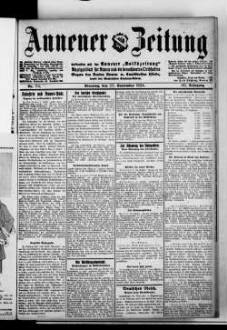 Annener Zeitung : verbunden mit der Annener Volkszeitung : Anzeigenblatt für Witten-Annen und die Stadtteile Rüdinghausen, Stockum und Düren