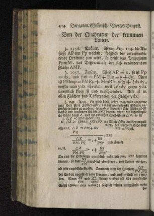 Von der Quadratur der krummen Linien.