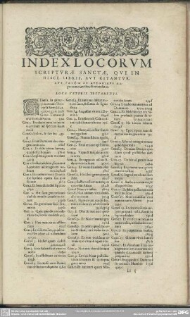 Index Locorum Scripturae Sanctae, Qui In Hisce Libris, Aut Citantur, Aut Passim Ab Autoribus Exponuntur, auctus, & emendatus