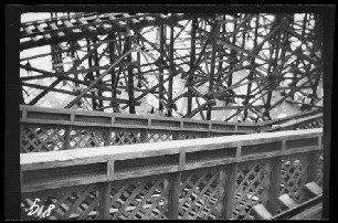 Grodno (=Hrodna, Weißrussland): provisorische Eisenbahnbrücke