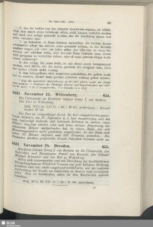 654. 1631, November 12. Wittenberg
