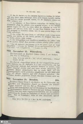 654. 1631, November 12. Wittenberg