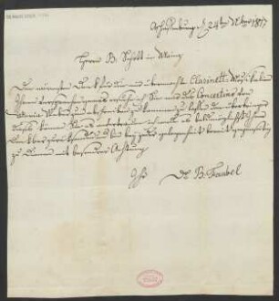 Brief an B. Schott's Söhne : 24.11.1817