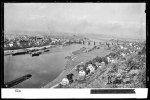 Blick auf Pirna mit Copitz und Elbbrücke