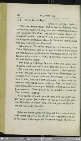 Caroline von Schelling an August Wilhelm von Schlegel, Jena, 28.01.1802