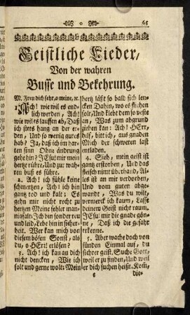 65-95, Geistliche Lieder.