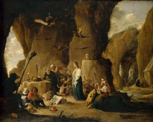 Die Versuchung des heiligen Antonius in der Felsengrotte