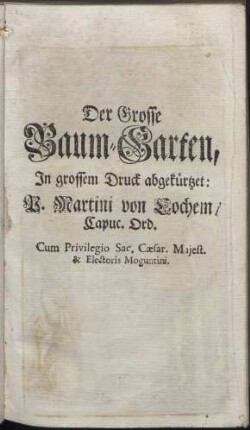 Der Grosse Baum-Garten