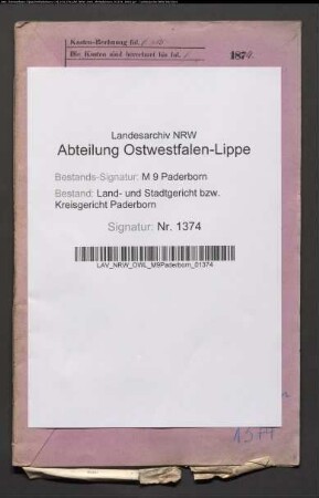 Erblasser: Meschede, Auguste: