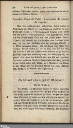 Sechs und zwanzigster Abschnitt. Vom Fasan