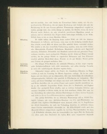 Natürliche Filtration.