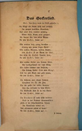 Lieder gesungen bei dem Spaziergange des Demokratischen Vereins zu Leipzig am 23. Juli 1848