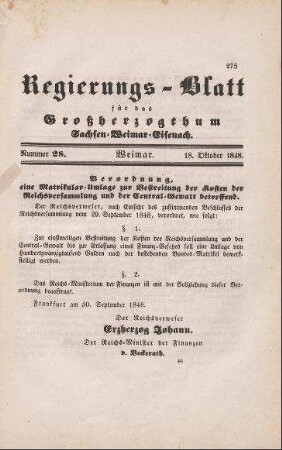 Nr. 28 : 18. Oktober 1848